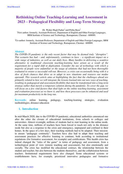 PedagogicalAdaptation:RethinkingTeachingandLearningStrategies